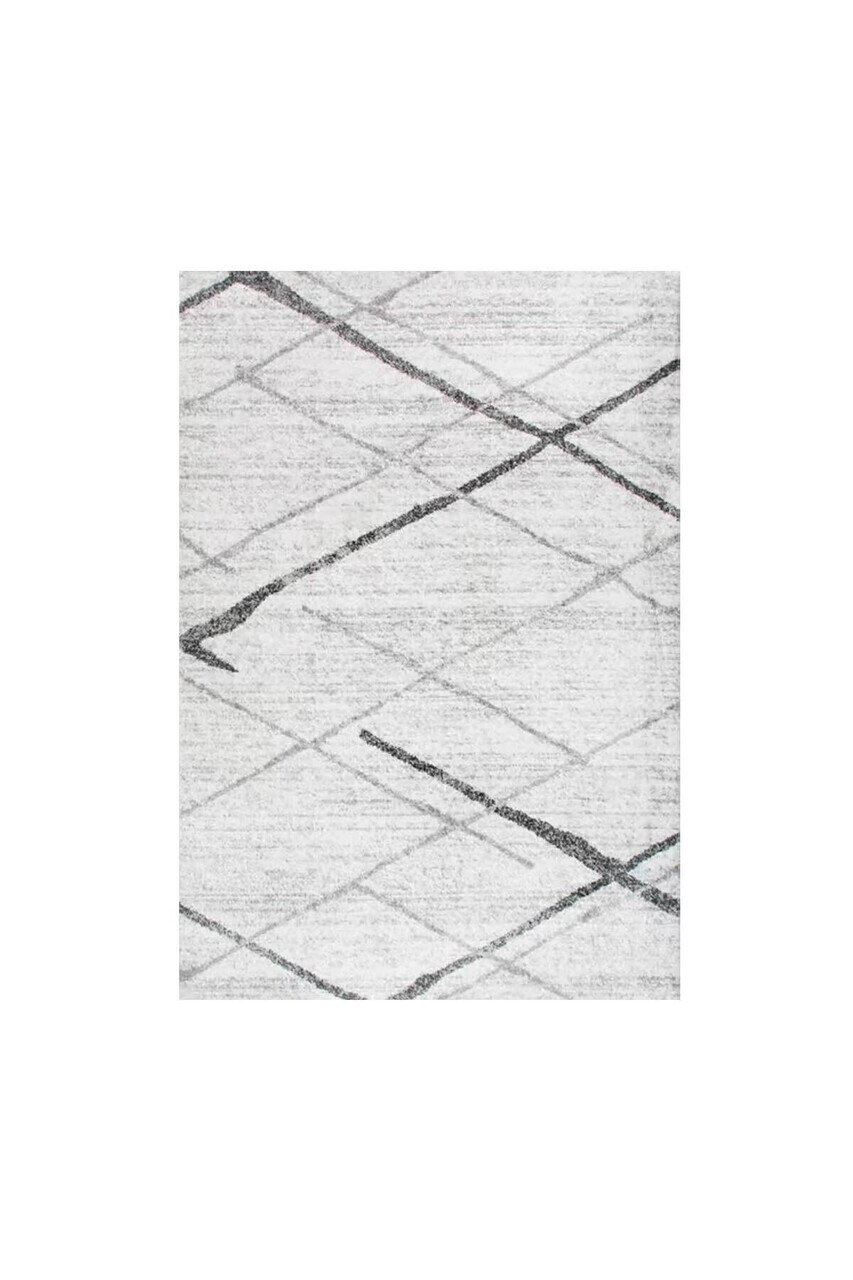 Covor, CLR-5080-4, 80x200 cm, Poliester, Gri — imaginea 2