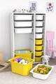Dulap multifunctional, Estella, Rine 2D4K8U, Alb / Galben