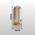 Oglinda Cheval, Hanah Home, Oval 60x180, 60x180x1.5 cm, Auriu