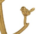 Masuta de cafea Birds Marble, Mauro Ferretti, 38x60 cm, fier/marmura, auriu/alb