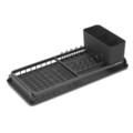 Scurgator vase cu suport tacamuri, Brabantia, SinkSide, 20x46.3x12.5 cm, aluminiu, gri inchis
