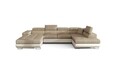 Coltar extensibil dreapta 6 locuri ELTAP, Rod-02, Rodrigo, 345x202x90 cm, lemn/poliester, bej inchis/bej deschis