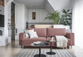 Canapea extensibila 4 locuri ELTAP, SO-DAL-24VE, Dalia, 248x84x95 cm, lemn/poliester, roz