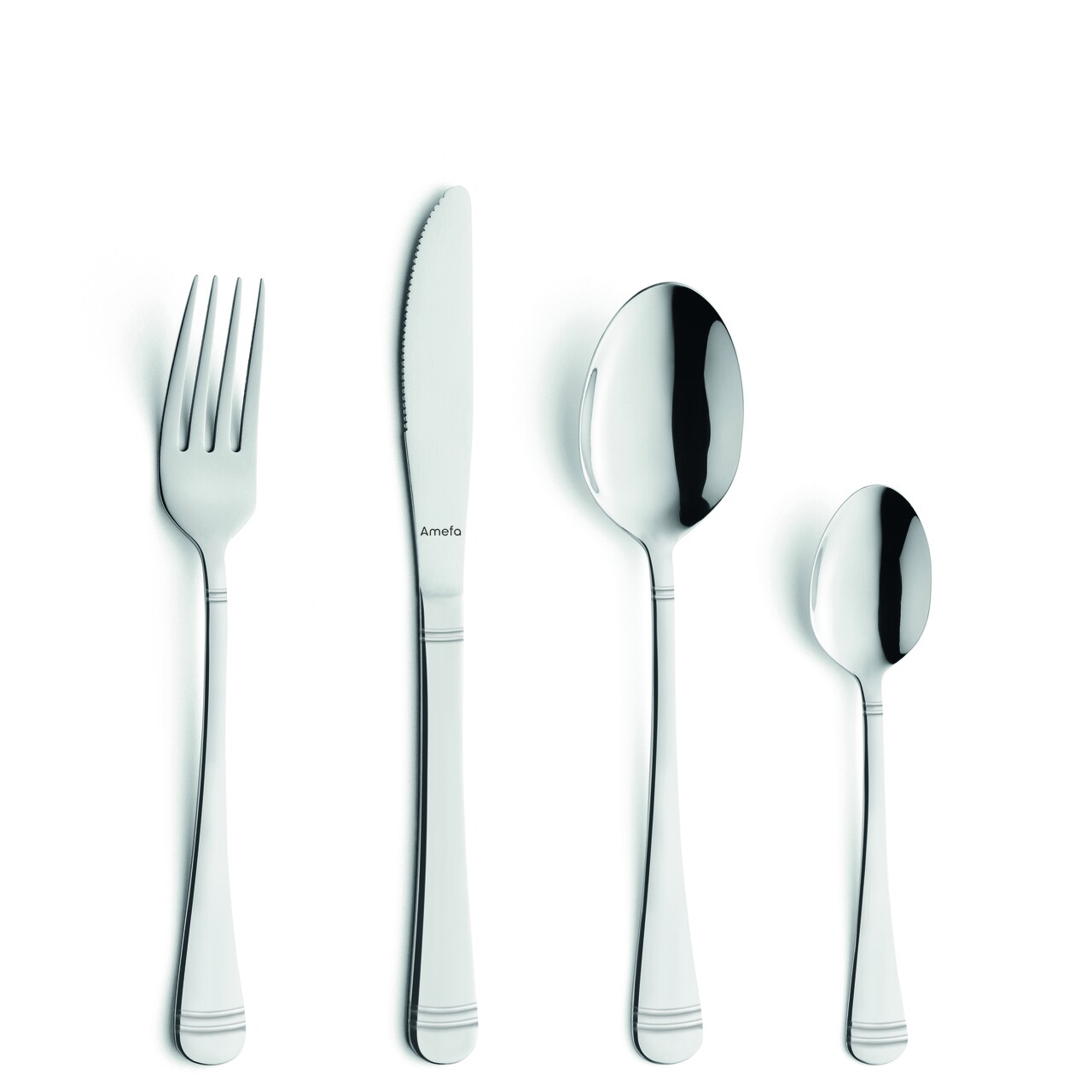 Set tacamuri, 24 piese, Amefa, Palermo, inox