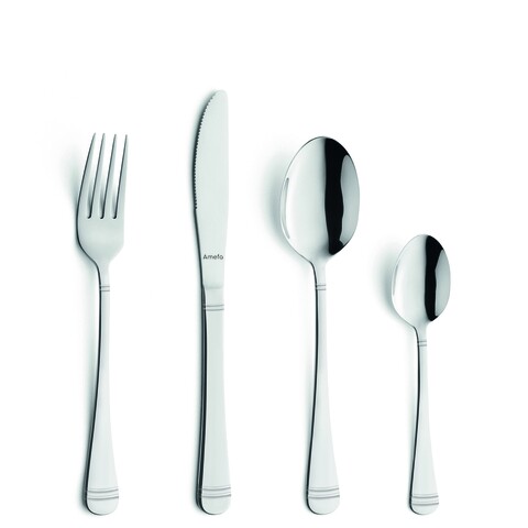 Set tacamuri, 24 piese, amefa, palermo, inox