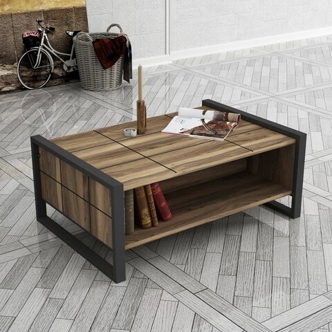 Coltar extensibil Madrid, 226x145x79 cm, 2 lazi depozitare, Reversibil, Gri/Negru Bedora