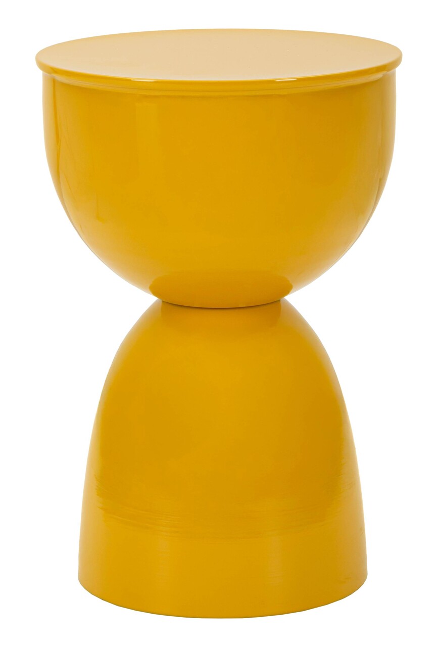 Masuta de cafea, Mauro Ferretti, Yao, 31x46 cm, metal, mustar - view 5