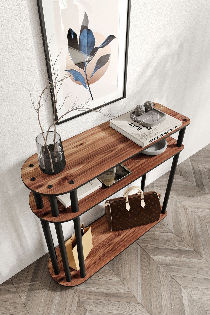 Dulap, Hanah Home, Caprio, 90x30x84 cm, MDF , Maro