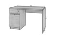 Birou ELTAP, Bisett, 140x60x75 cm, PAL, stejar