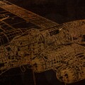 Tablou decorativ Boeing, Creaciones Meng, 40x60 cm, canvas pictat manual