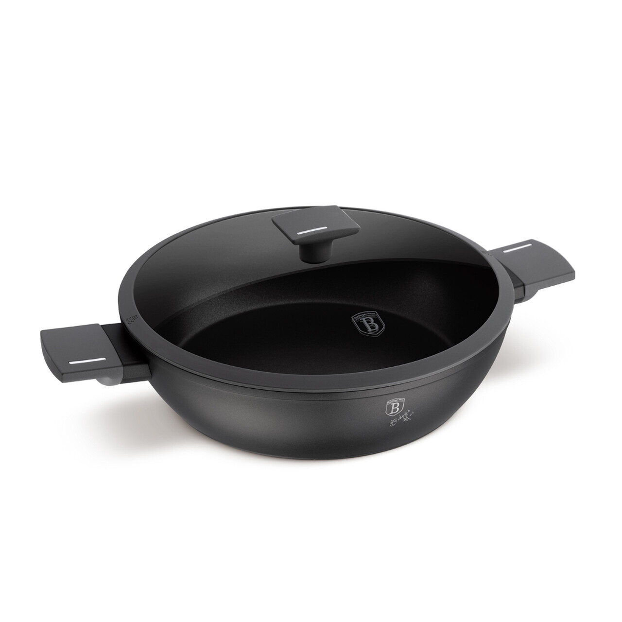Oala cu capac Berlinger Haus, Anthracite, 30 cm, 4.5 L, aluminiu forjat, antracit mat - imagine 4