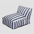 Sezlong Maris, Homla, 150x70x65 cm, poliester/spuma, alb/albastru