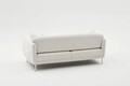 Canapea 3 locuri, Simena, Balcab Home, 219x95x80 cm, spatar mobil, sezut extins 90x180 cm, lemn de fag/poliester boucle, crem