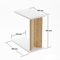 Masuta, Puqa Design, Lun, Stejar Safir / Alb