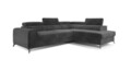Coltar extensibil dreapta 4 locuri, ELTAP, Lau-42, Laurence, 278x205x92 cm, lemn/poliester, gri inchis