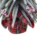 Decoratiune Mini tree, Decoris, 20x35 cm, verde/rosu