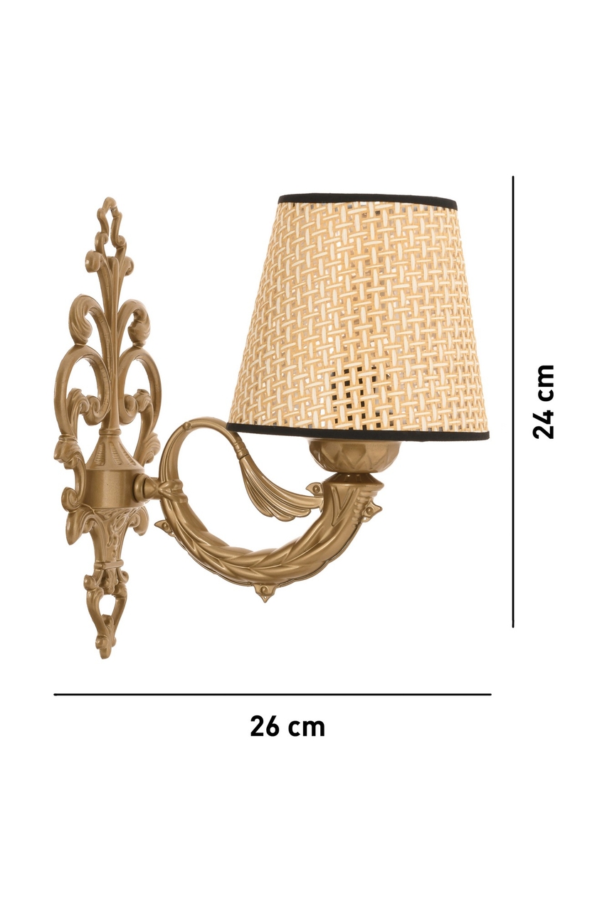 Aplica de perete, Opviq, 390FLH2356, Natural / Aur - view 5