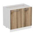 Dulap pentru bucatarie, Hanah Home, Minar, 90x87x58 cm, Alb / Dore