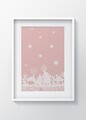 Tablou decorativ Snowflake, Oyo Kids, 29x24 cm, lemn/MDF, multicolor