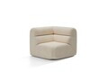 Modul coltar, Neo, Micadoni Home, 100x100x83 cm, tesatura Chenille Silencio, bej deschis