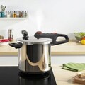 Oala sub presiune, Tefal, Secure Chrono P2594401, 8 L, 2 programe de gatire, aluminiu, argintiu