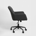 Scaun de birou rotativ Seensa, 67x58x81-89 cm, metal/poliester, gri