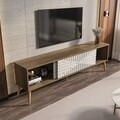 Comoda TV, Zena Home, Riso, Nuc/Alb