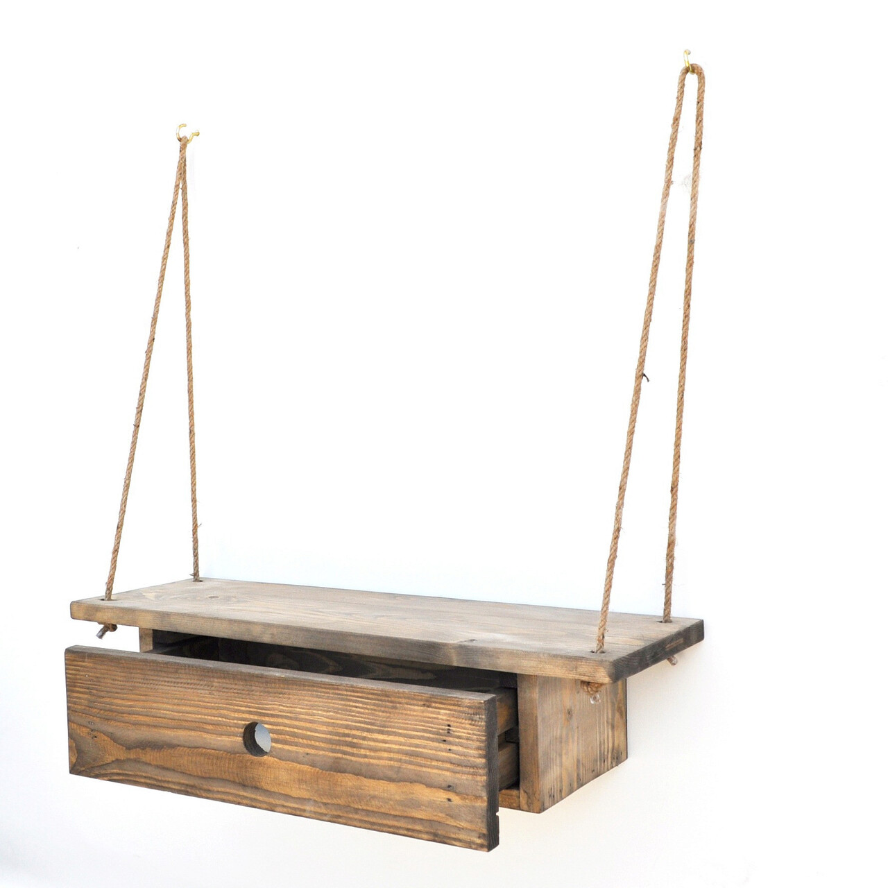 Raft de perete, Evila Originals, Gar010, 60x14x20 cm, Maro - 2 | YEO
