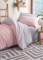 Lenjerie de pat pentru o persoana, Solid - Powder, Grey, Eponj Home, 65% bumbac/35% poliester