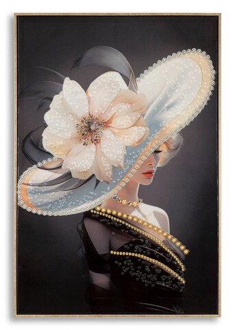 Tablou decorativ Hat-A, Mauro Ferretti, 62x92 cm, metal/lemn de brad/canvas, multicolor