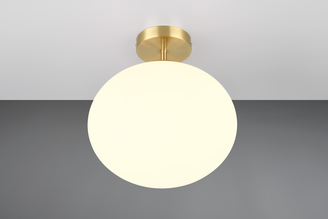 Plafoniera Fomento, TRIO, 30x33 cm, 15W, 1x E27, metal, bronz mat/alb