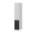 Dulap pentru bucatarie, Hanah Home, Minar, 40x222x58 cm, Alb / Antracit