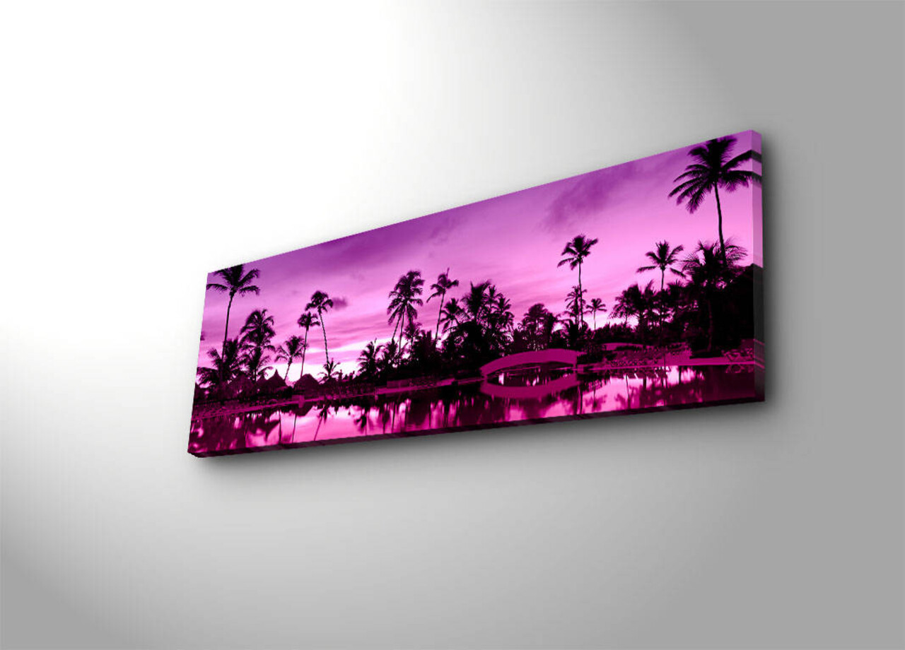 Tablou decorativ cu lumina LED, 3090İACT-6, 30 x 90 cm, Multicolor - view 4