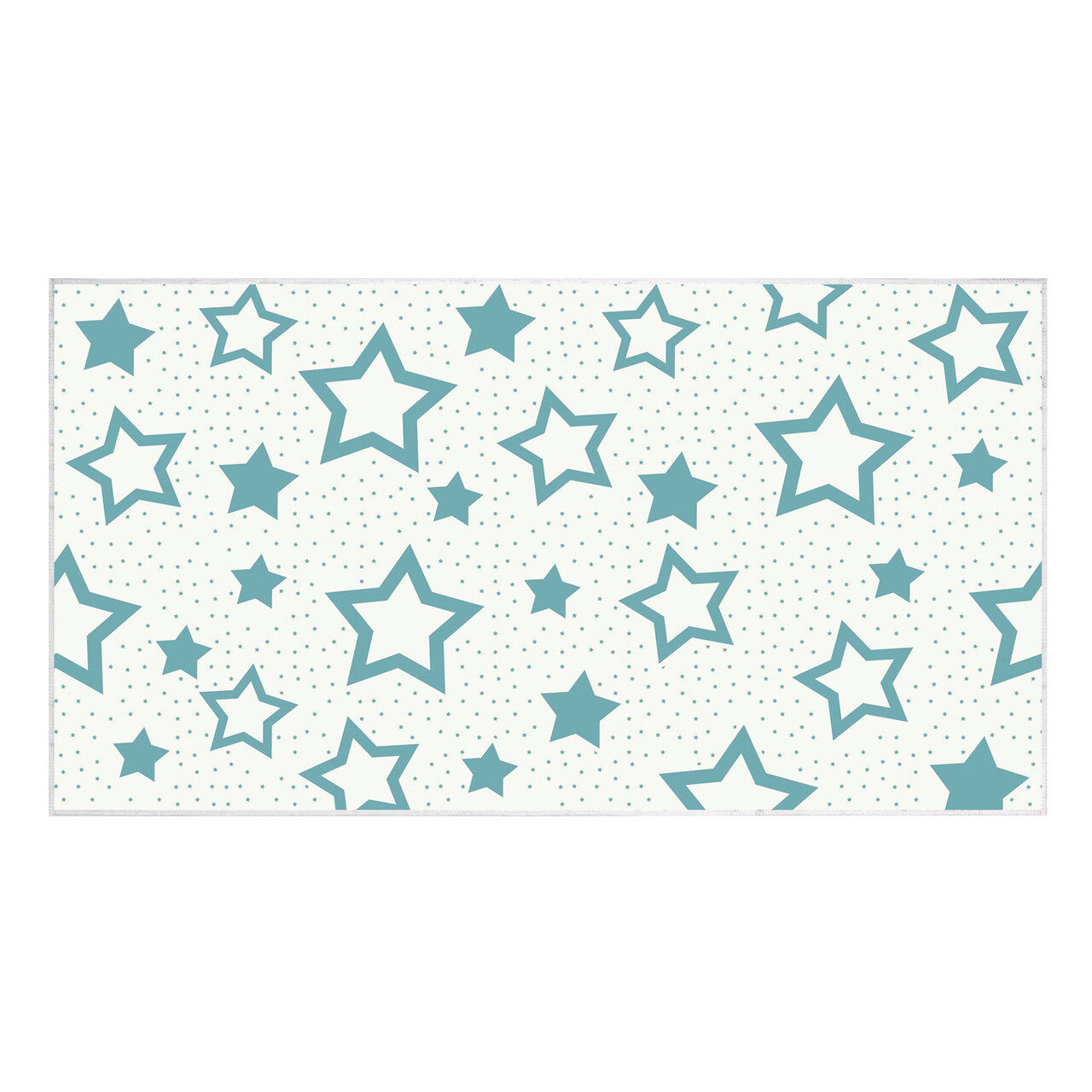 Covor, Kids-127, 80x120 cm, Poliamida, Crem / Albastru - 1 | YEO