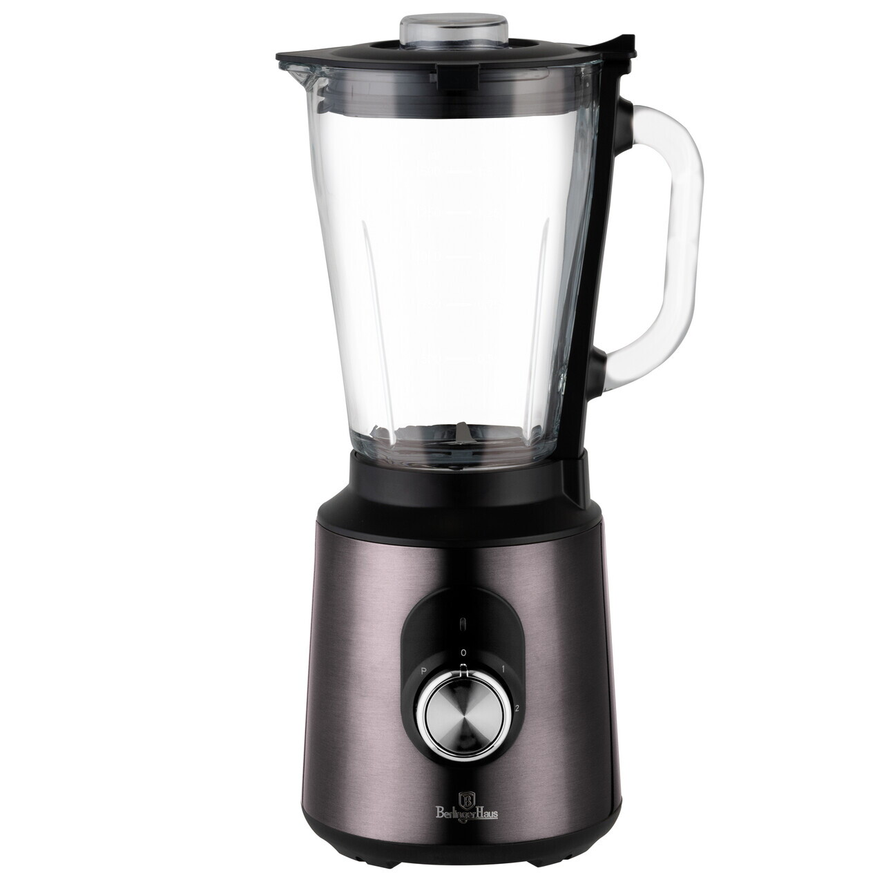 Blender de masa Berlinger Haus, Carbon Pro, 1000W, 1.5 L, inox/sticla/plastic, gri inchis/transparent - imagine 6