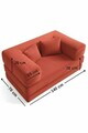 Canapea extensibilă pentru copii, Atelier del Sofa, 326NYR1111, Caramiziu