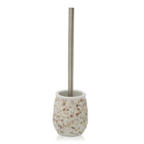 Perie pentru toaleta cu suport conchas, versa, Ø11.5x41.5 cm, ceramica