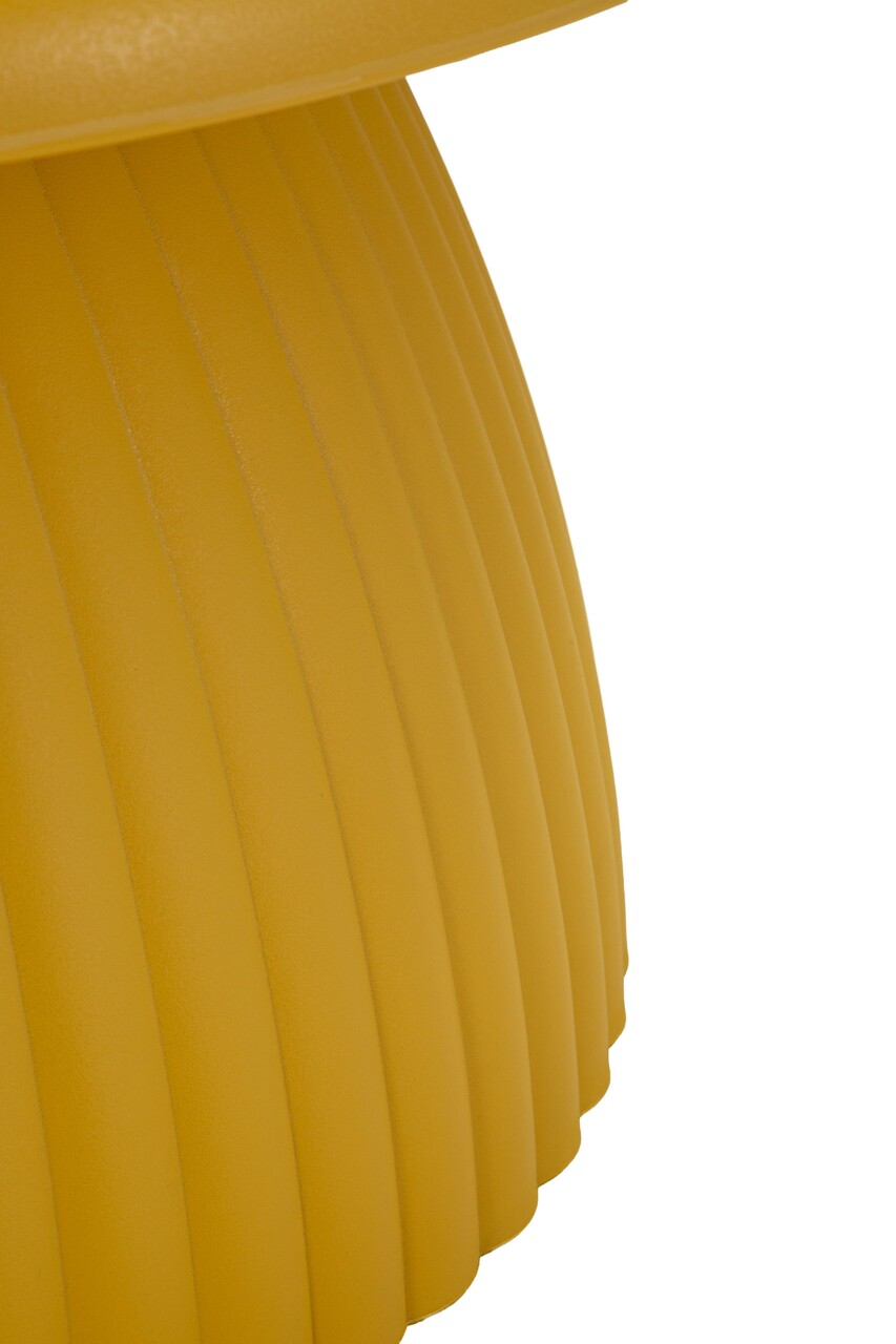Masuta de cafea, Mauro Ferretti, Geax, 70x35 cm, utilizare interior / exterior,  plastic, mustar - view 4