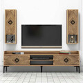 Comoda TV, Hommy Craft, Samba, 180x52x35 cm, Maro