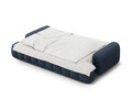 Canapea extensibila 4 locuri, Linz, Cosmopolitan Design, 250x100x84 cm, tesatura structurata, albastru inchis