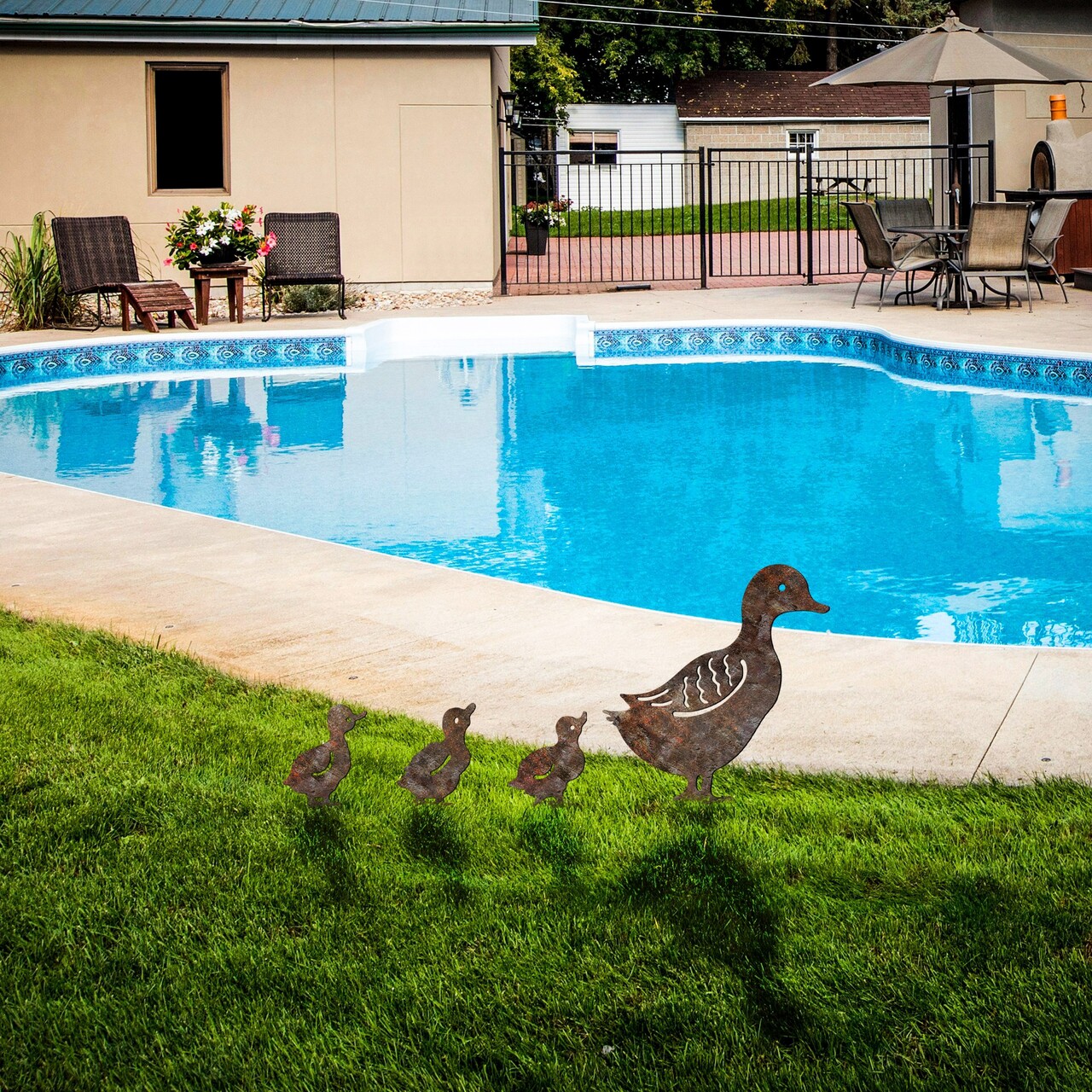 Obiect decorativ de grădină, Fam 08, Maro antichizat - imagine 3