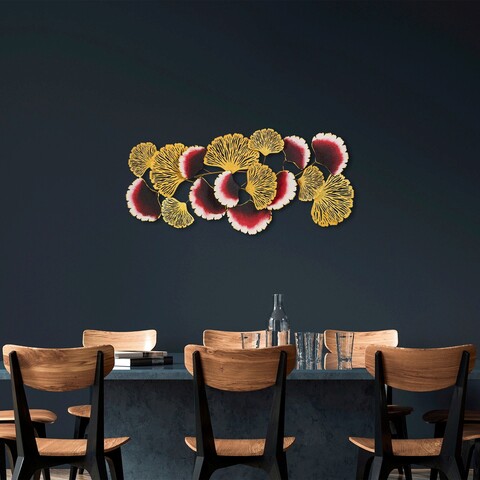 Decoratiune de perete, plane tree, metal, dimensiune: 80 x 61 cm, multicolor