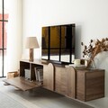 Comoda TV, Neostill, New Line, 180x35x35 cm, Cadru: PAL MELAMINAT 100%., Maro