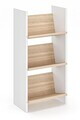 Corp biblioteca, Hanah Home, Derga3, 44x90x25 cm, Stejar Sonomo / Alb