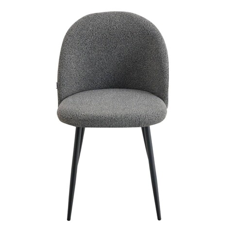 Scaun Fresca, Homla, 56x47x78 cm, metal/poliester, gri inchis