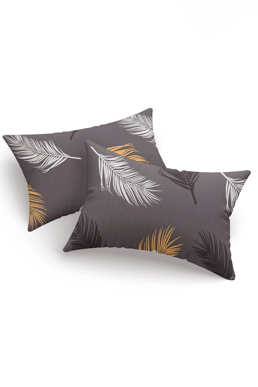 Set 2 fete de perna, Olivia - Gold, Grey vPoly, Eponj Home, 65% bumbac/35% poliester