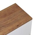 Comoda TV, Nordure, Ligne 140, 140x25x25 cm, Pin Atlantic / Alb