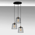 Lustra, Fulgor, 942FLG1490, Metal, Negru/Maro antic