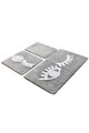 Set 3 covorase de baie Big Eyes, Chilai, 40x60 cm/50x60 cm/60x100 cm, gri