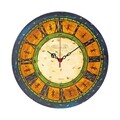 Ceas de perete, Ms-01, MDF, ø40 cm, Multicolor